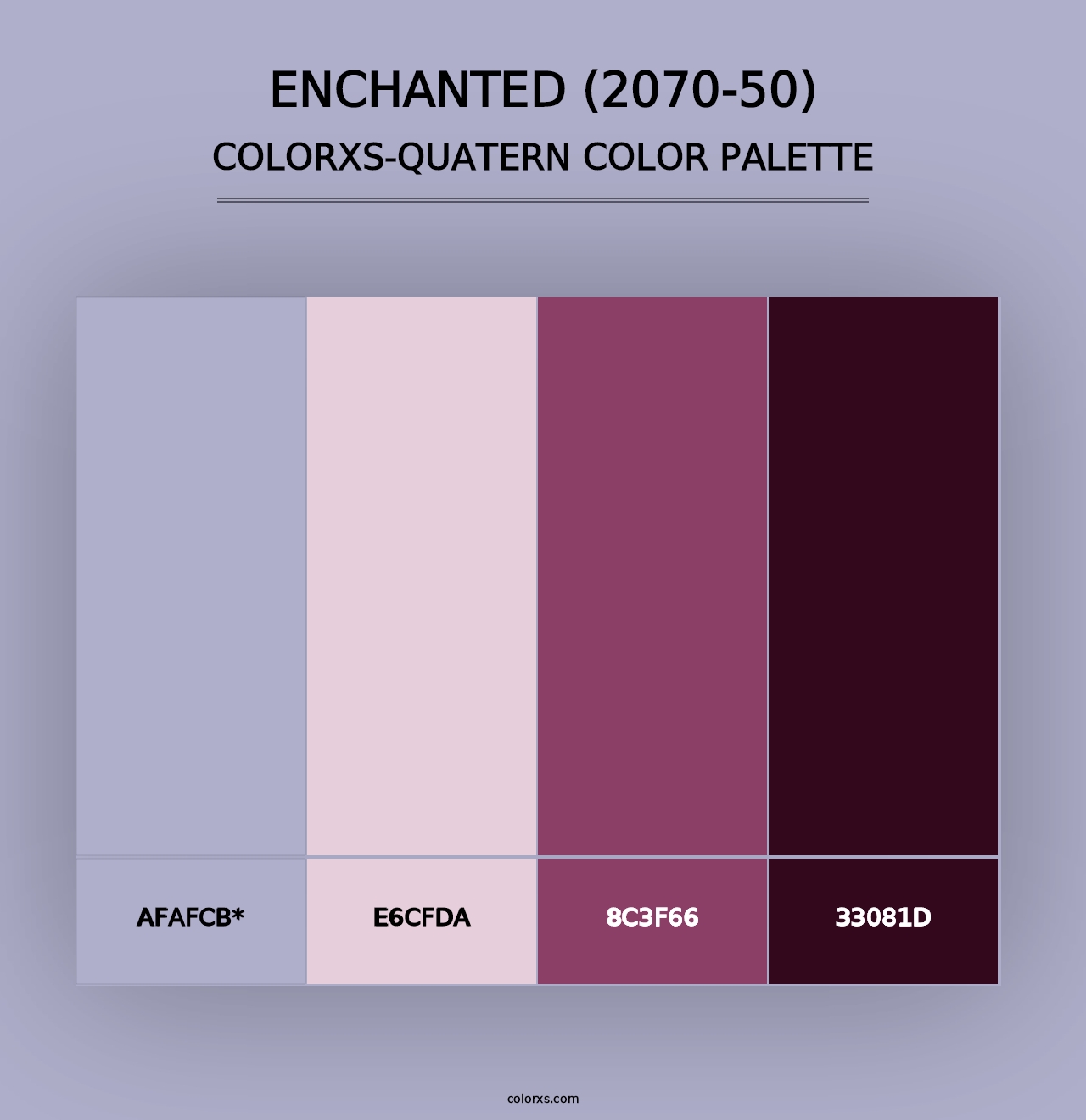 Enchanted (2070-50) - Colorxs Quad Palette