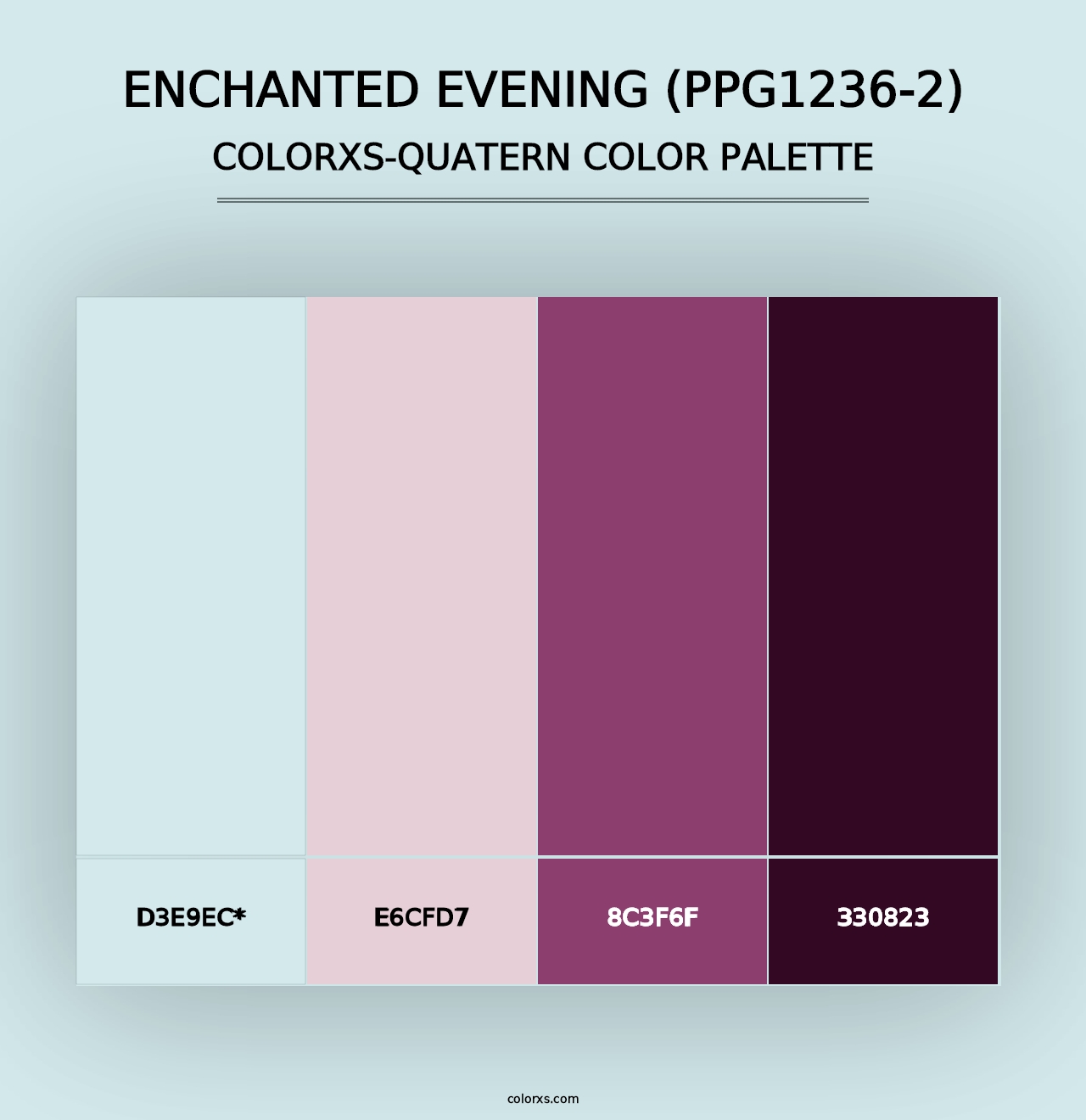 Enchanted Evening (PPG1236-2) - Colorxs Quad Palette