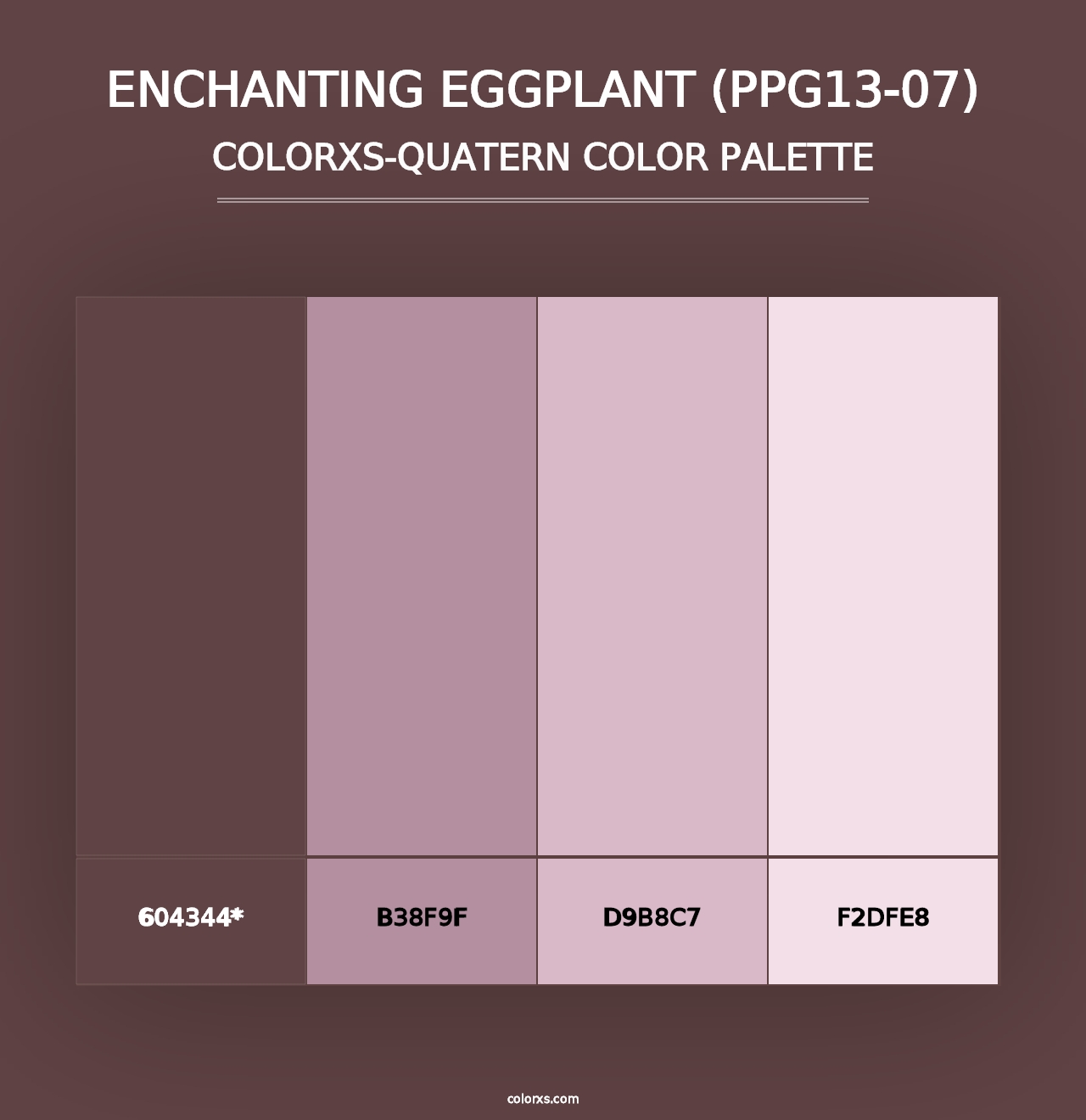 Enchanting Eggplant (PPG13-07) - Colorxs Quad Palette