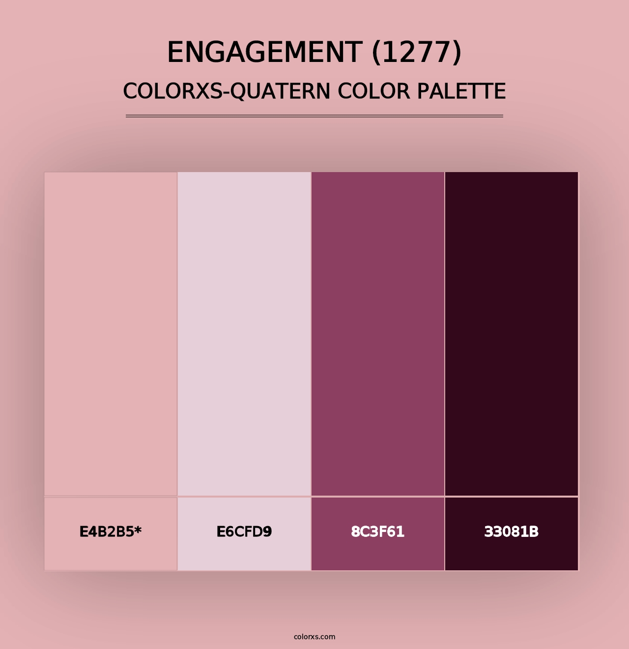 Engagement (1277) - Colorxs Quad Palette