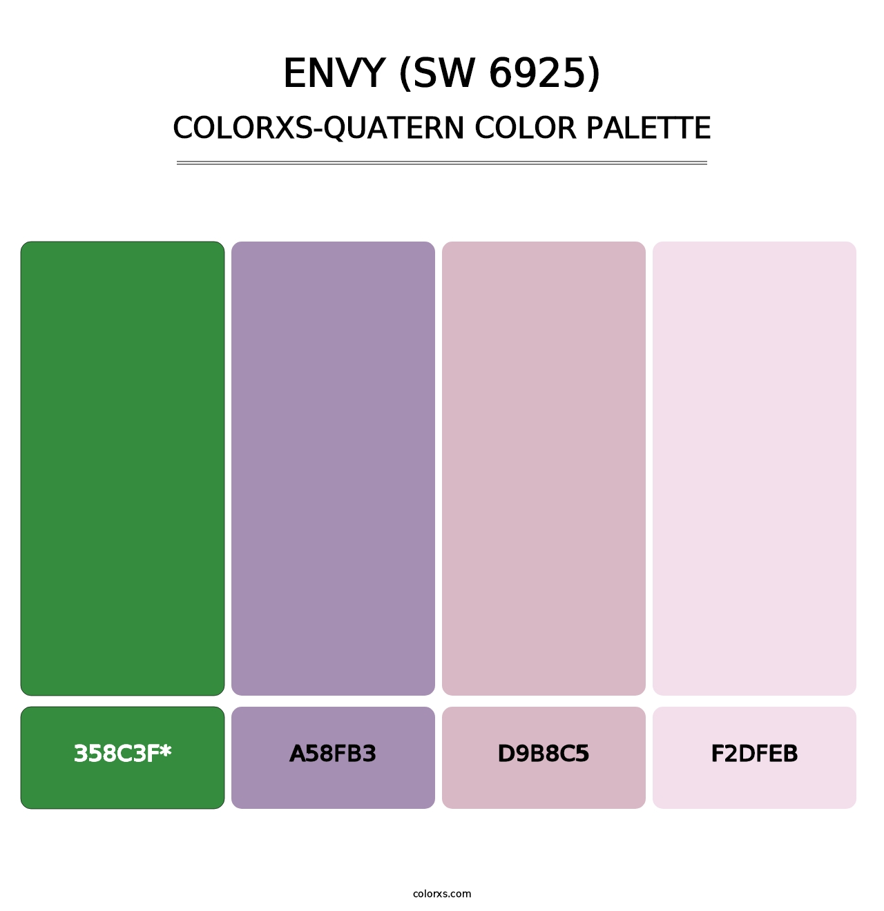 Envy (SW 6925) - Colorxs Quad Palette