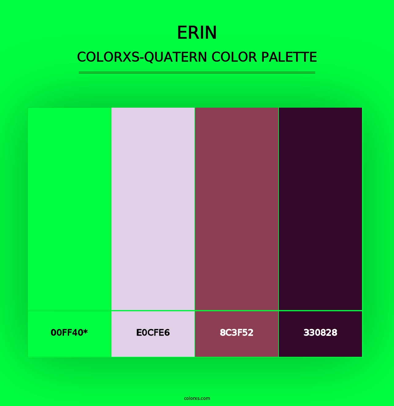 Erin - Colorxs Quad Palette