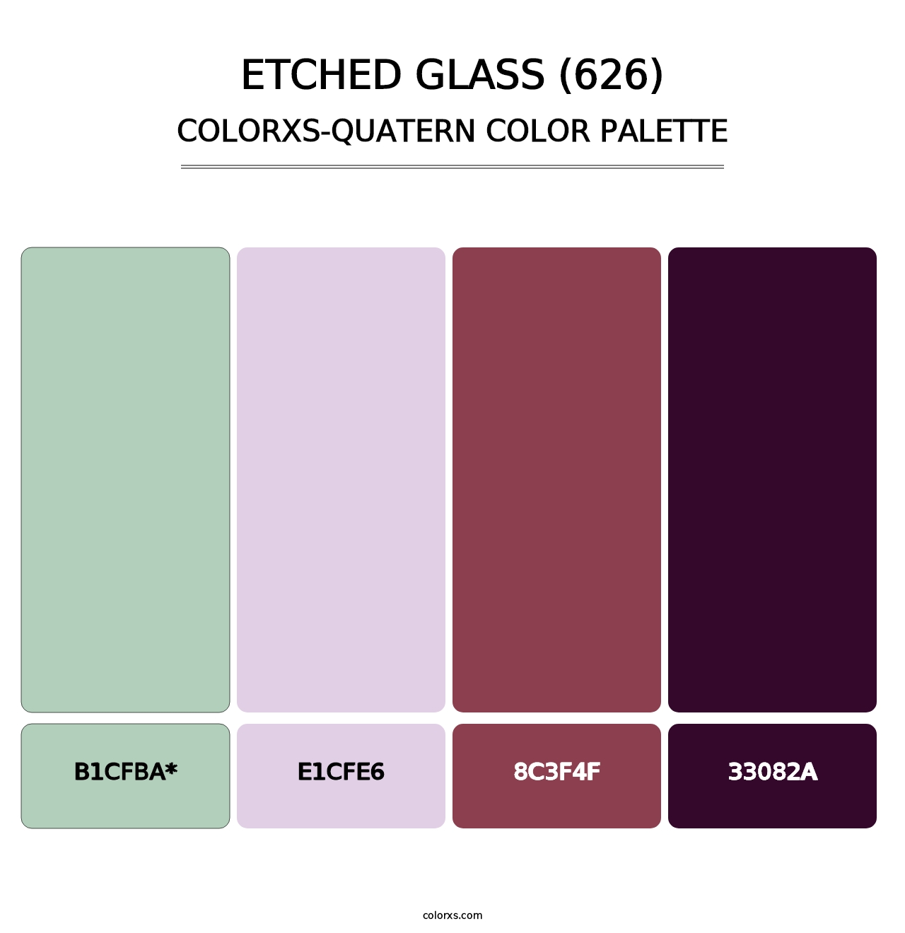 Etched Glass (626) - Colorxs Quad Palette