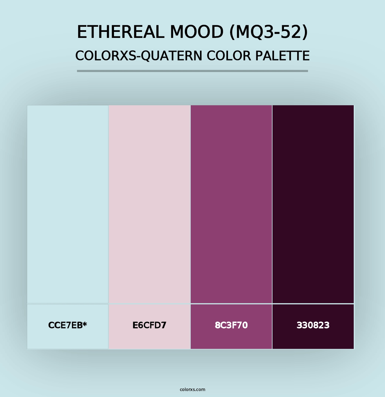 Ethereal Mood (MQ3-52) - Colorxs Quad Palette