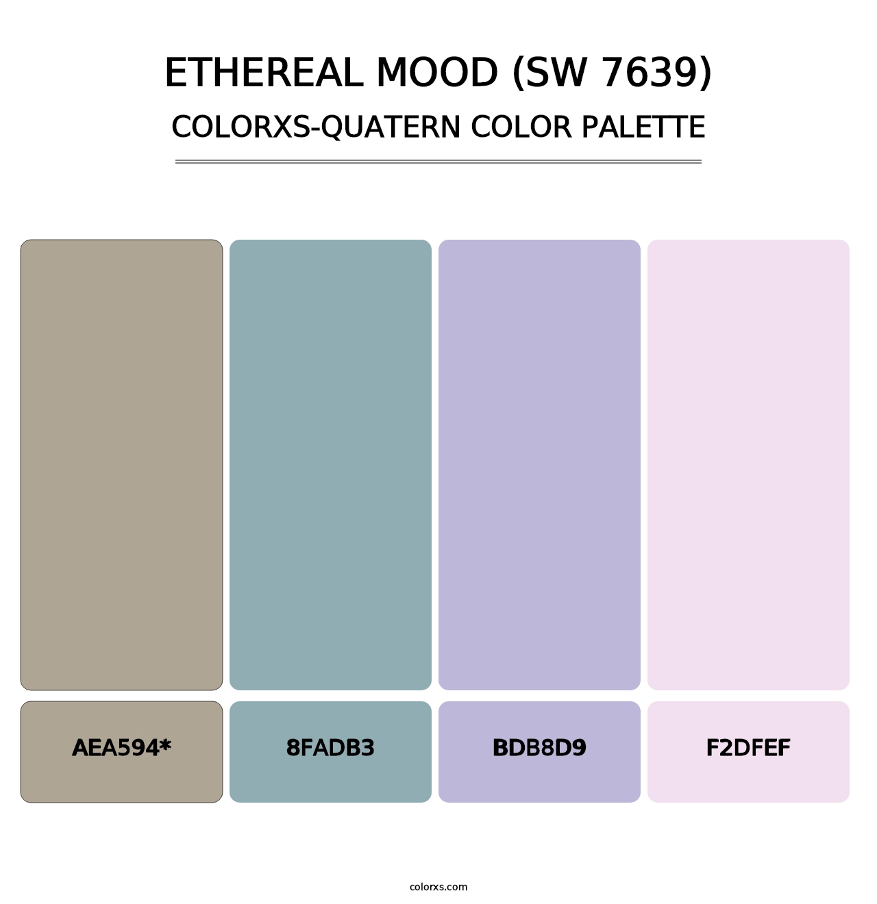 Ethereal Mood (SW 7639) - Colorxs Quad Palette