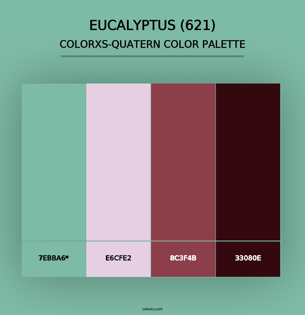 Eucalyptus (621) - Colorxs Quad Palette