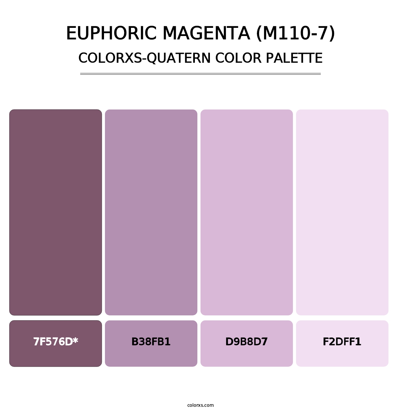 Euphoric Magenta (M110-7) - Colorxs Quad Palette