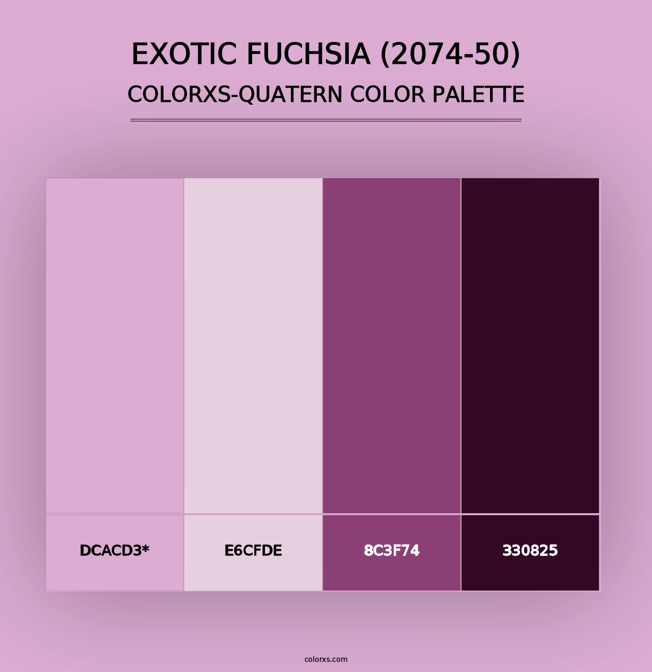 Exotic Fuchsia (2074-50) - Colorxs Quad Palette