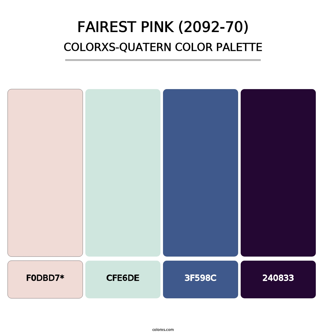 Fairest Pink (2092-70) - Colorxs Quad Palette