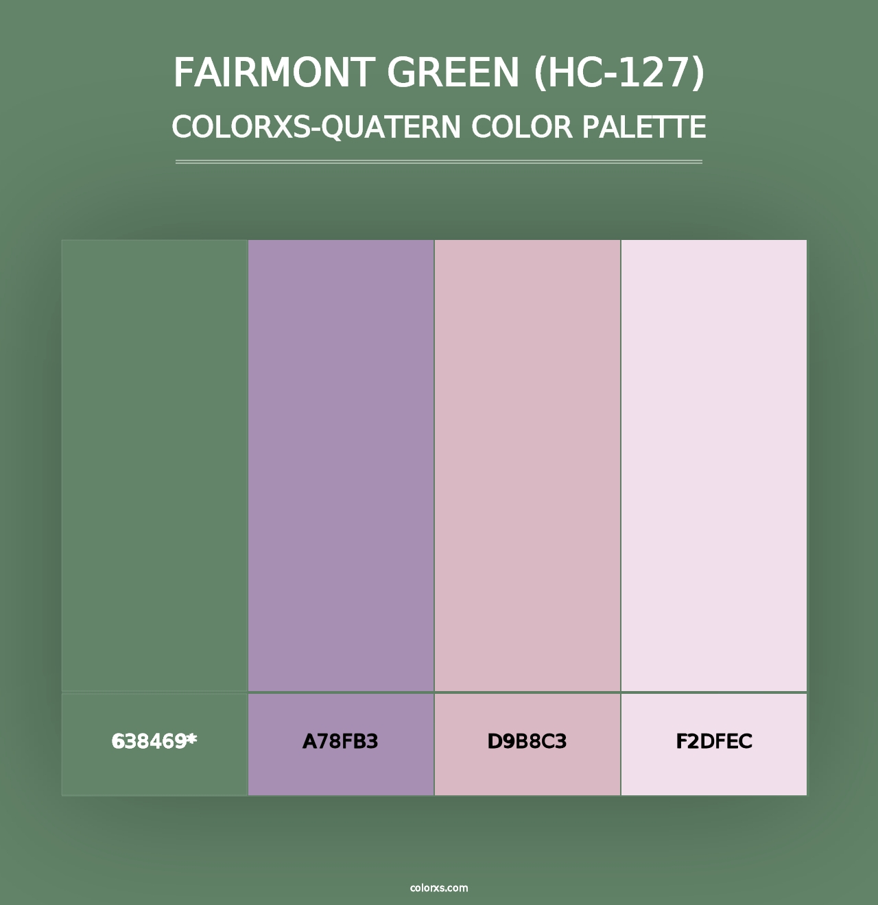 Fairmont Green (HC-127) - Colorxs Quad Palette