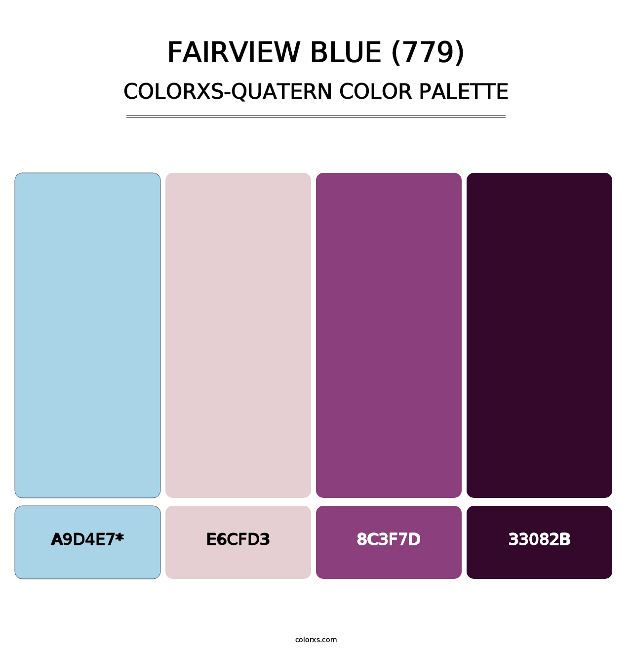 Fairview Blue (779) - Colorxs Quad Palette