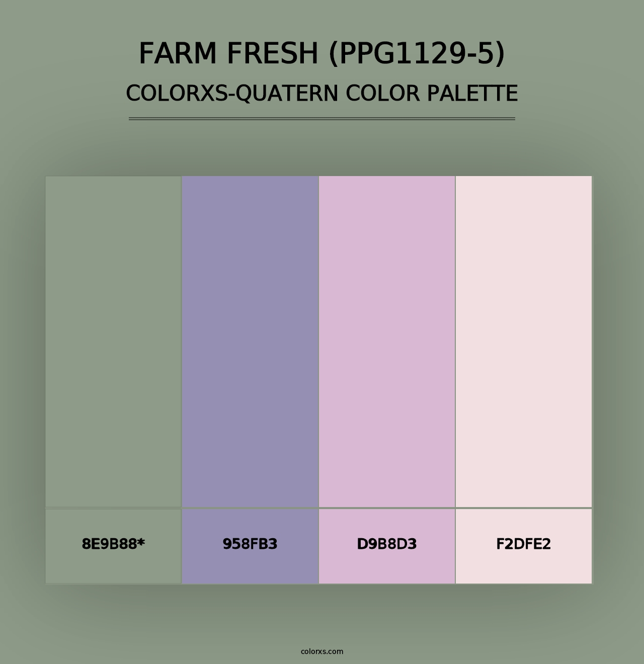 Farm Fresh (PPG1129-5) - Colorxs Quad Palette