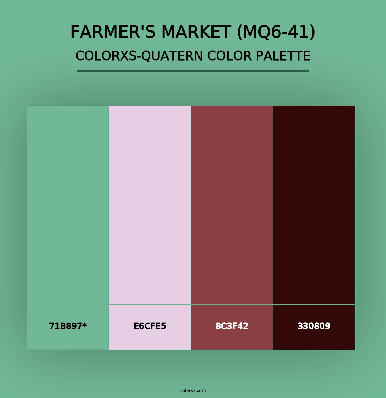 Farmer'S Market (MQ6-41) - Colorxs Quad Palette