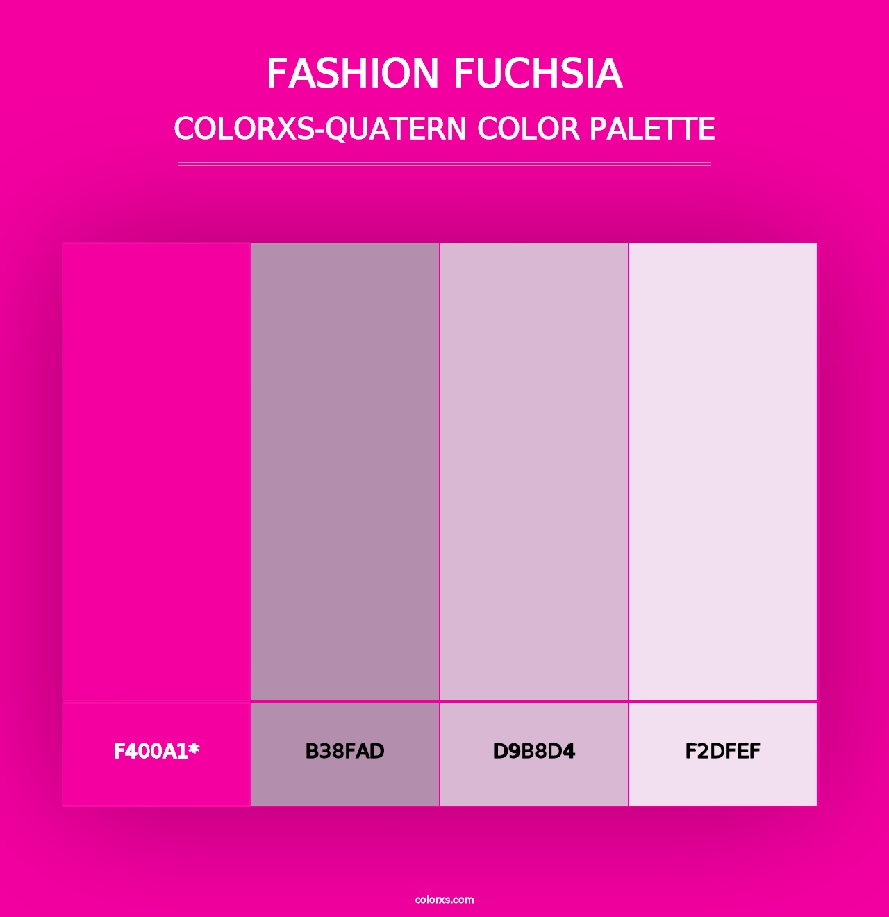 Fashion fuchsia - Colorxs Quad Palette