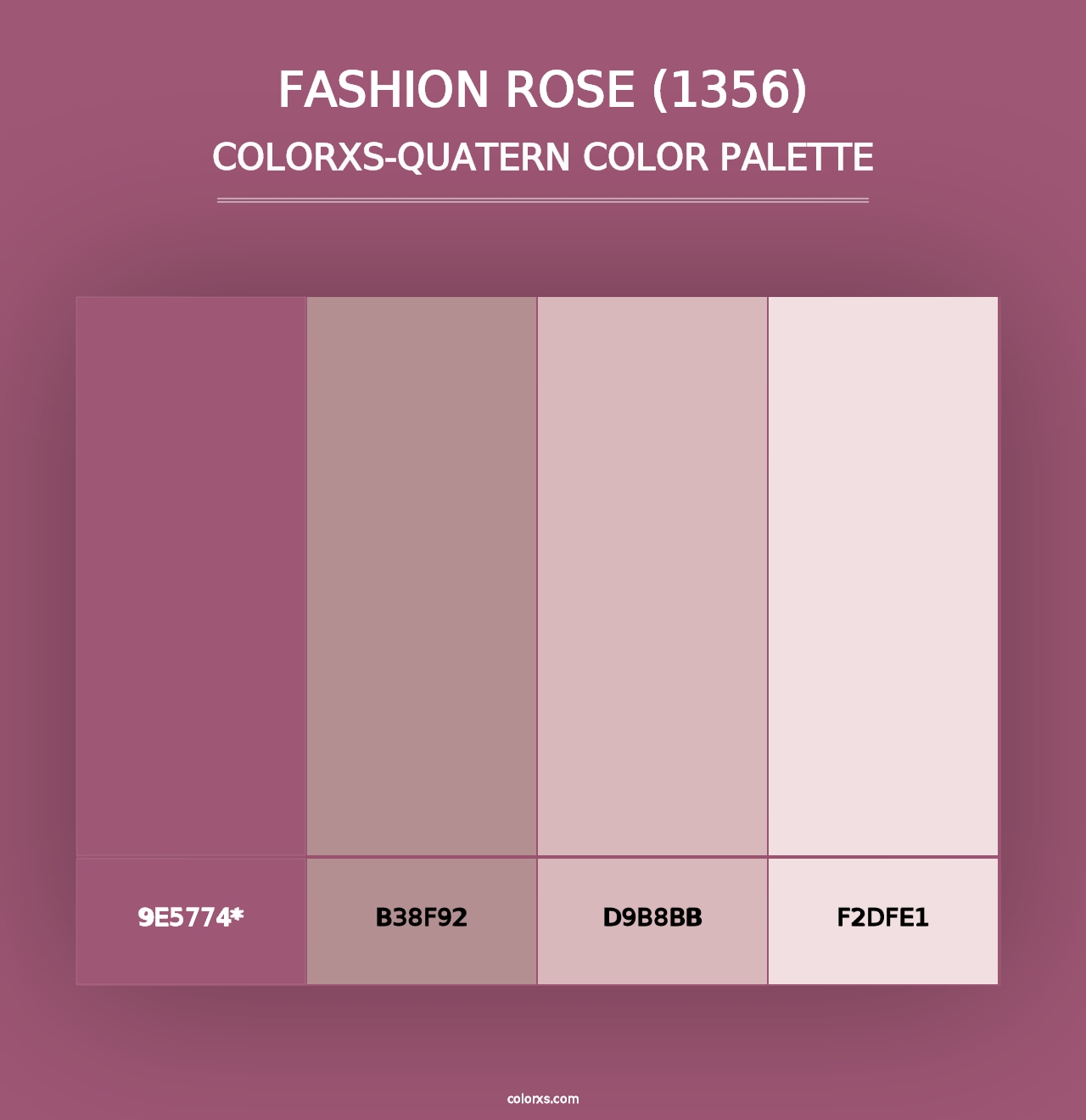 Fashion Rose (1356) - Colorxs Quad Palette