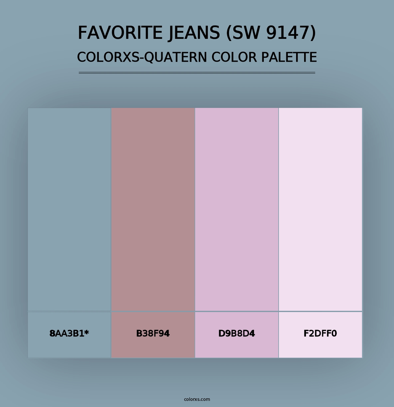 Favorite Jeans (SW 9147) - Colorxs Quad Palette