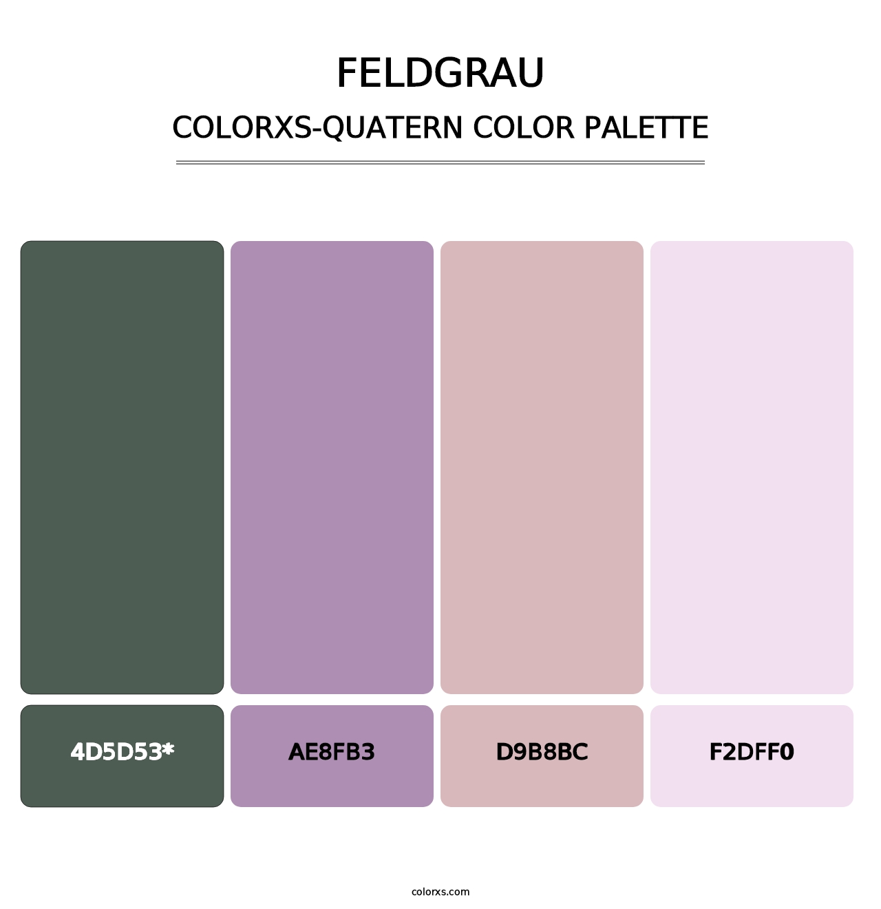 Feldgrau - Colorxs Quad Palette