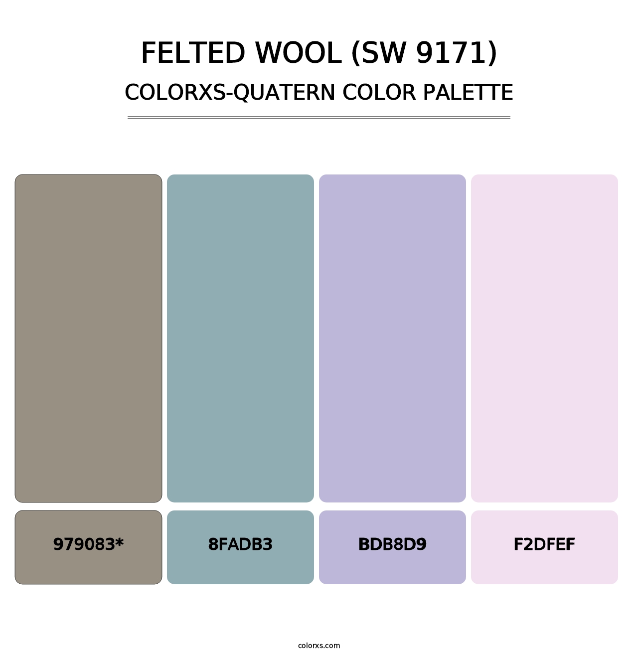 Felted Wool (SW 9171) - Colorxs Quad Palette