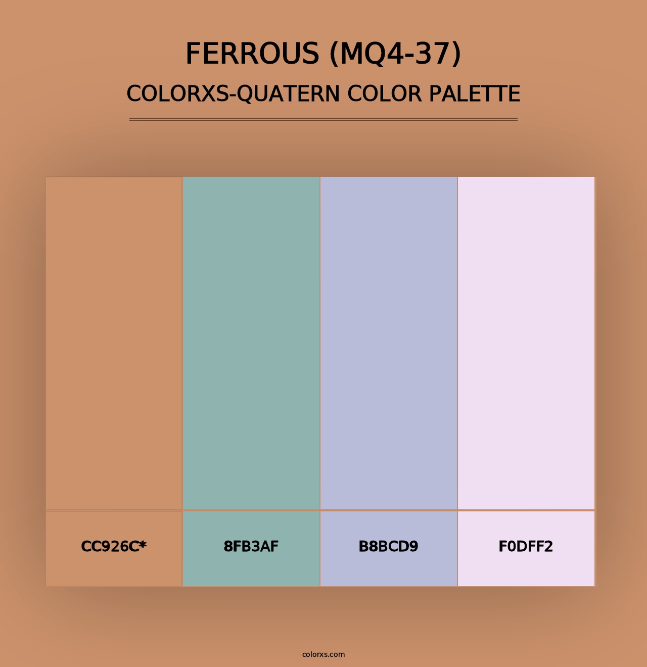 Ferrous (MQ4-37) - Colorxs Quad Palette