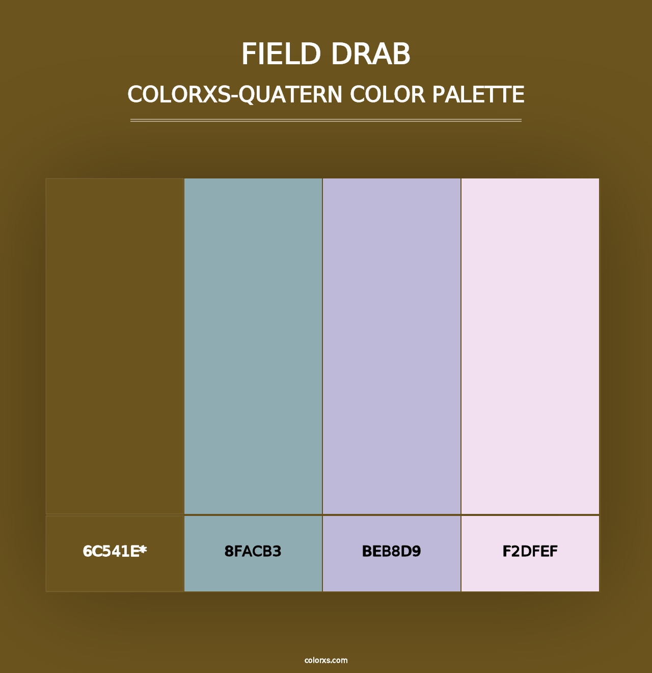 Field Drab - Colorxs Quad Palette