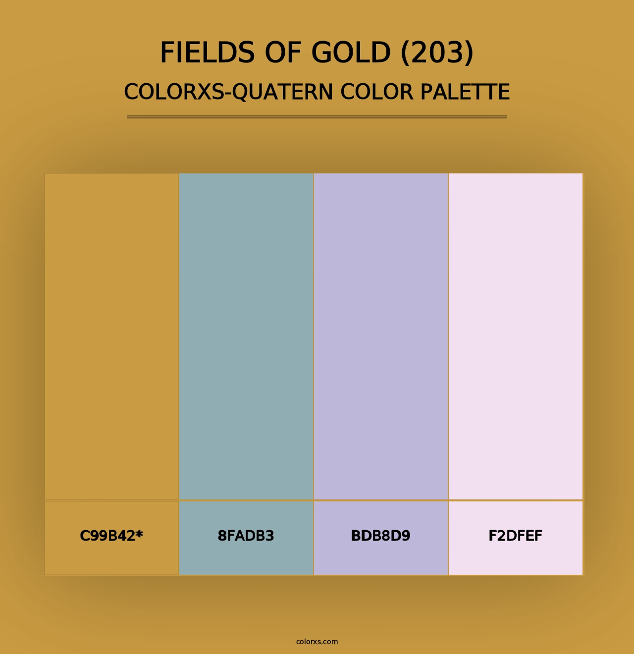 Fields of Gold (203) - Colorxs Quad Palette