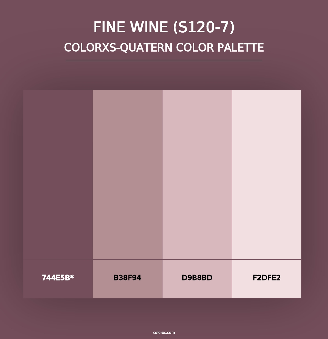 Fine Wine (S120-7) - Colorxs Quad Palette