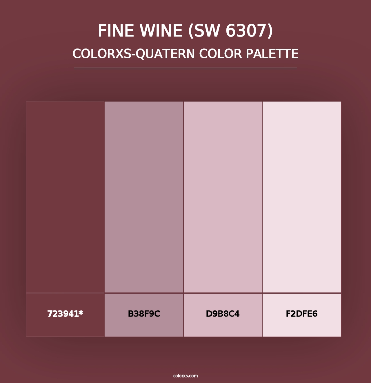 Fine Wine (SW 6307) - Colorxs Quad Palette