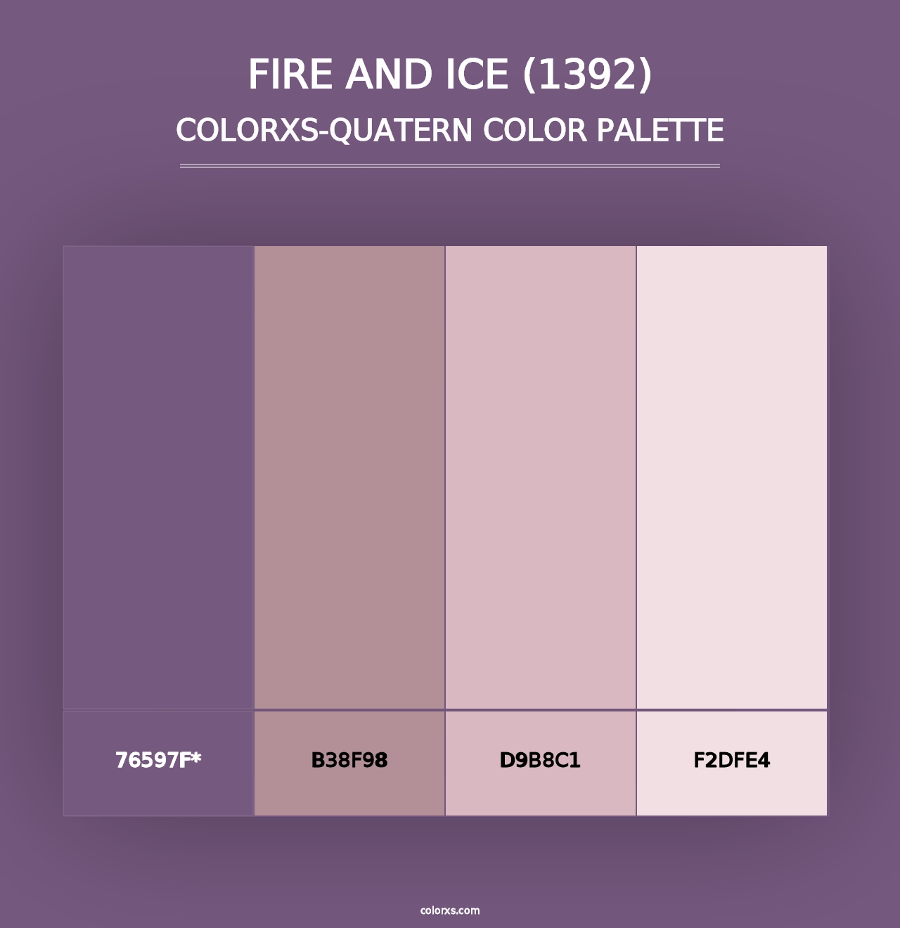 Fire and Ice (1392) - Colorxs Quad Palette