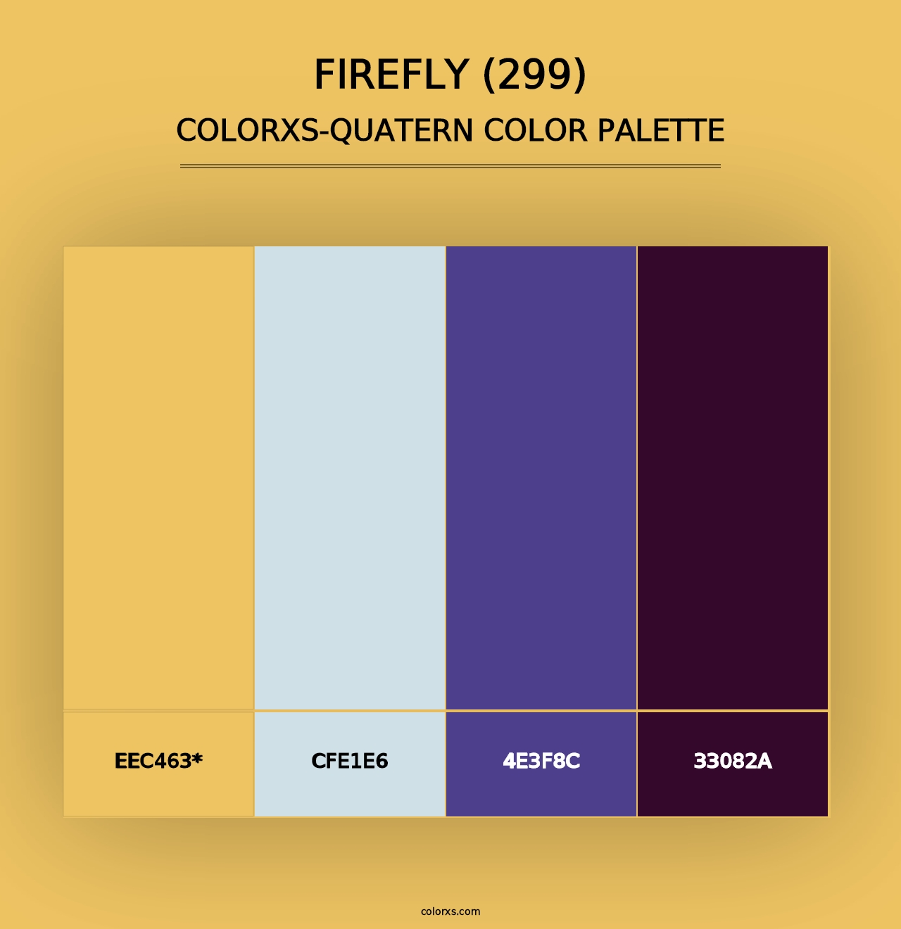 Firefly (299) - Colorxs Quad Palette