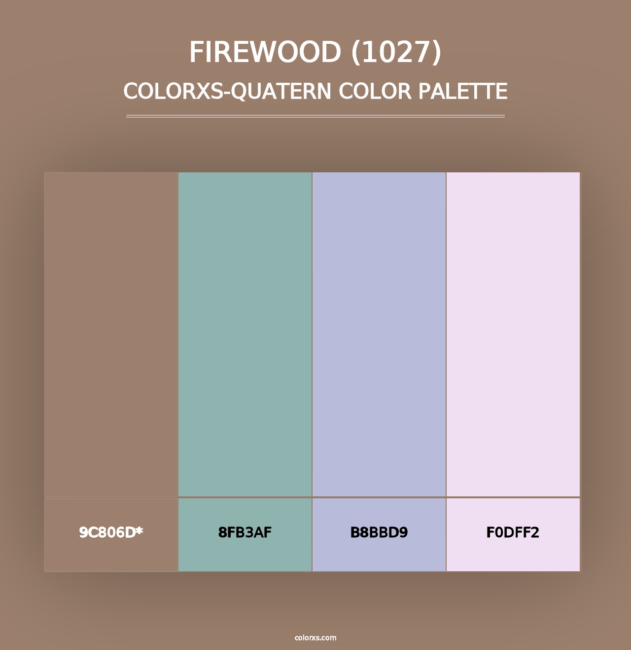 Firewood (1027) - Colorxs Quad Palette