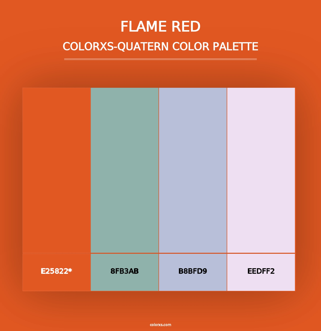 Flame Red - Colorxs Quad Palette