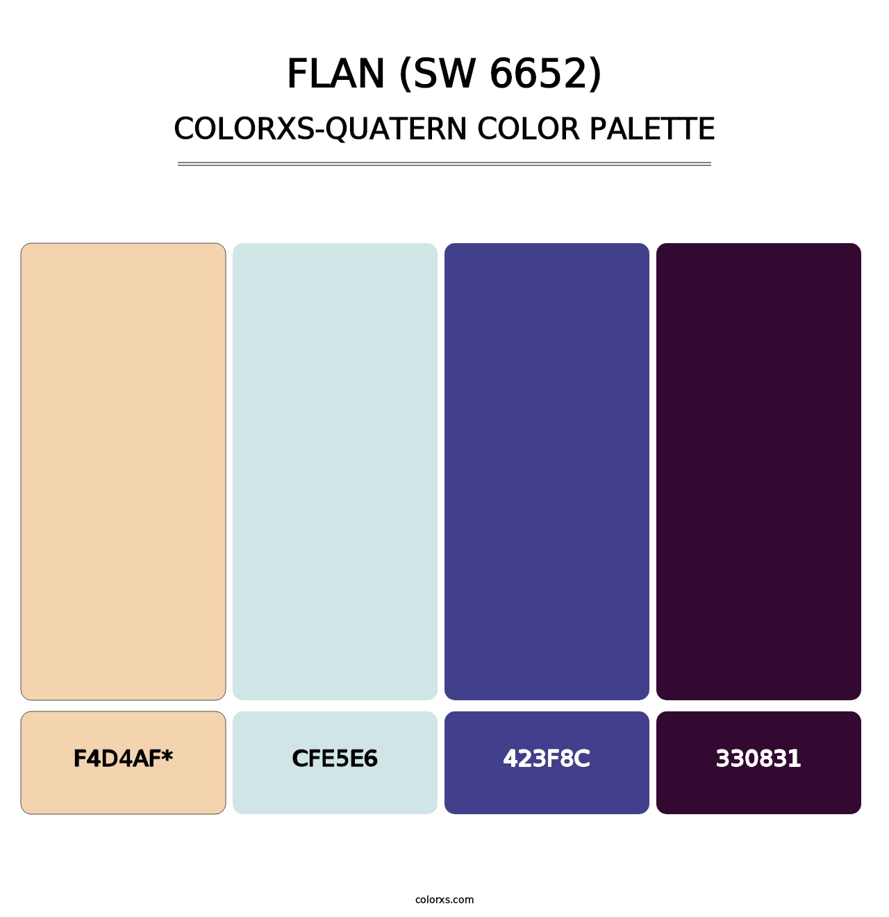 Flan (SW 6652) - Colorxs Quad Palette