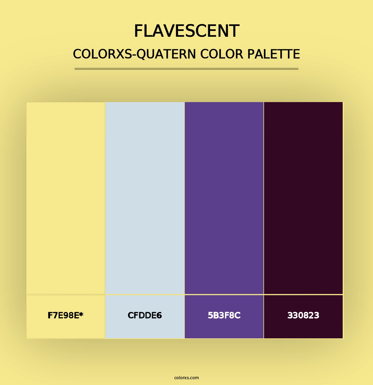 Flavescent - Colorxs Quad Palette