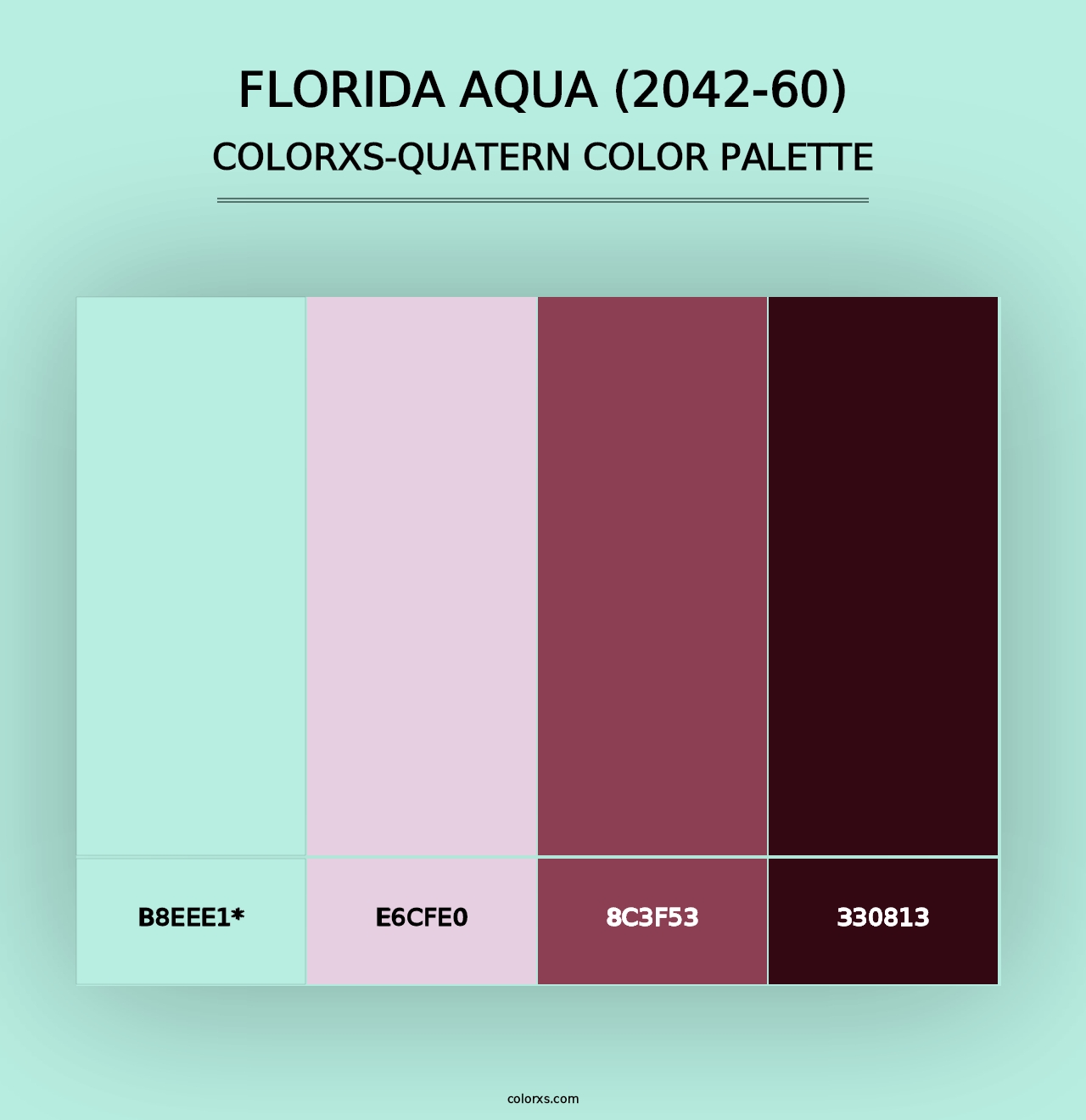 Florida Aqua (2042-60) - Colorxs Quad Palette