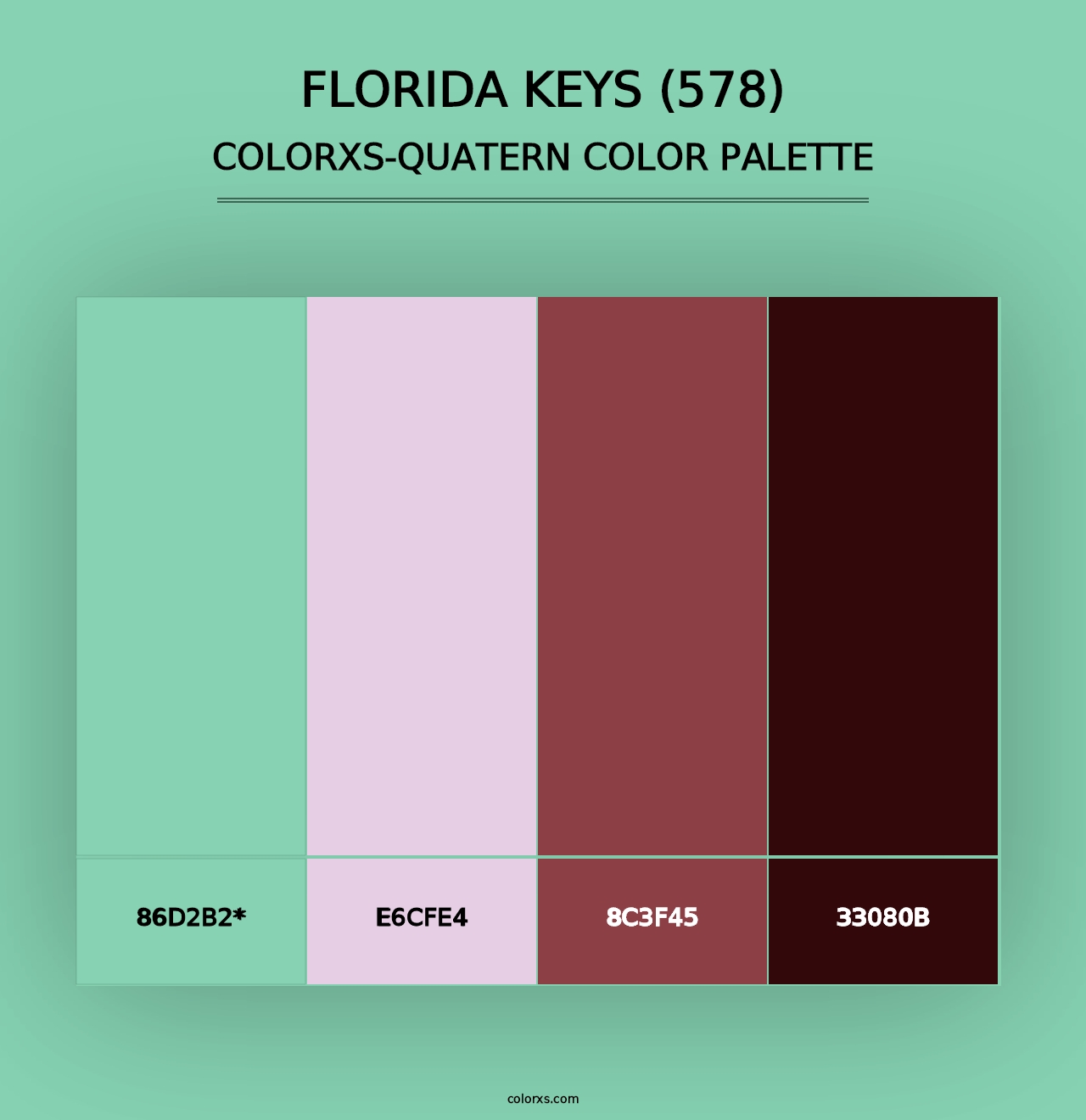 Florida Keys (578) - Colorxs Quad Palette