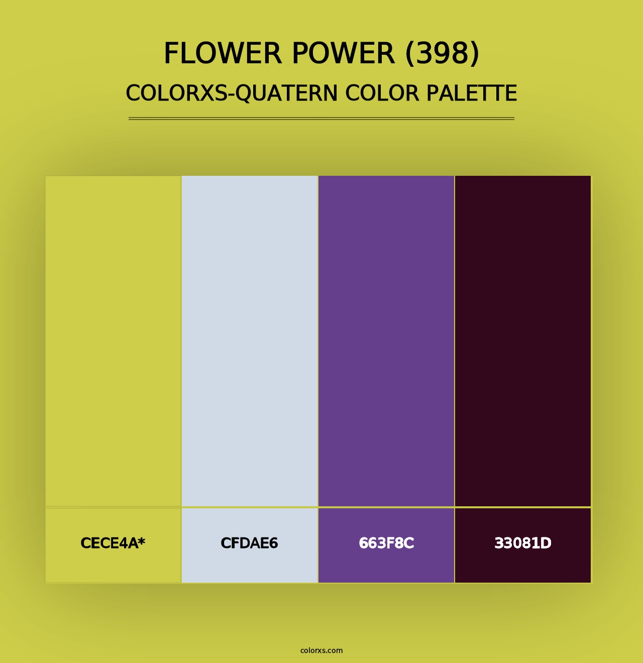 Flower Power (398) - Colorxs Quad Palette