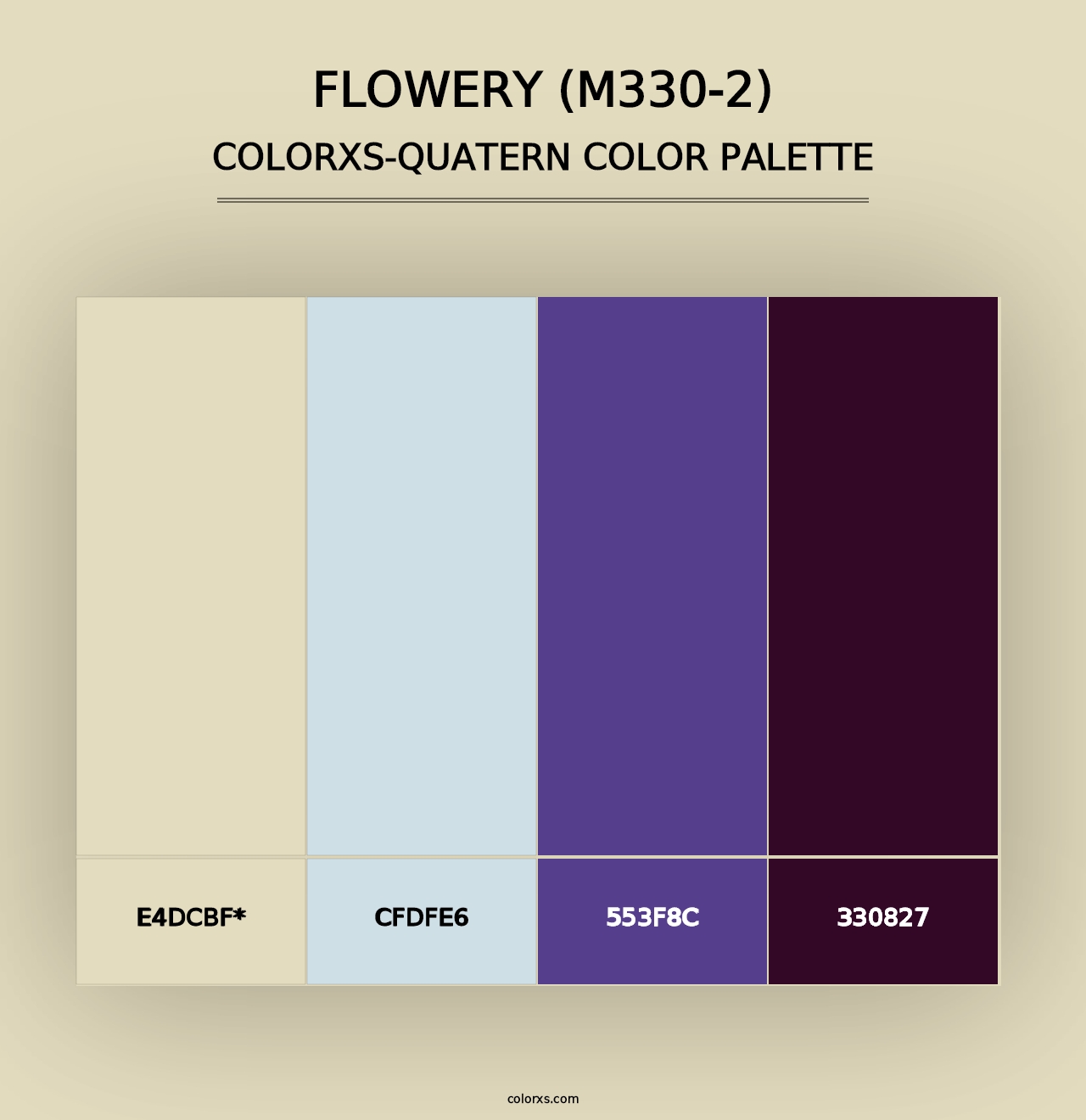 Flowery (M330-2) - Colorxs Quad Palette