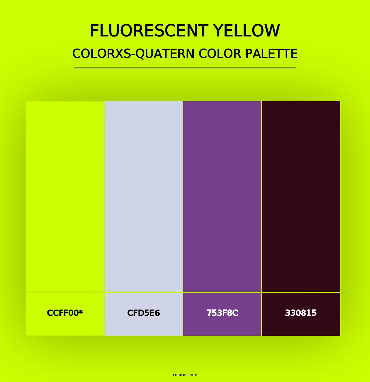 Fluorescent Yellow - Colorxs Quad Palette