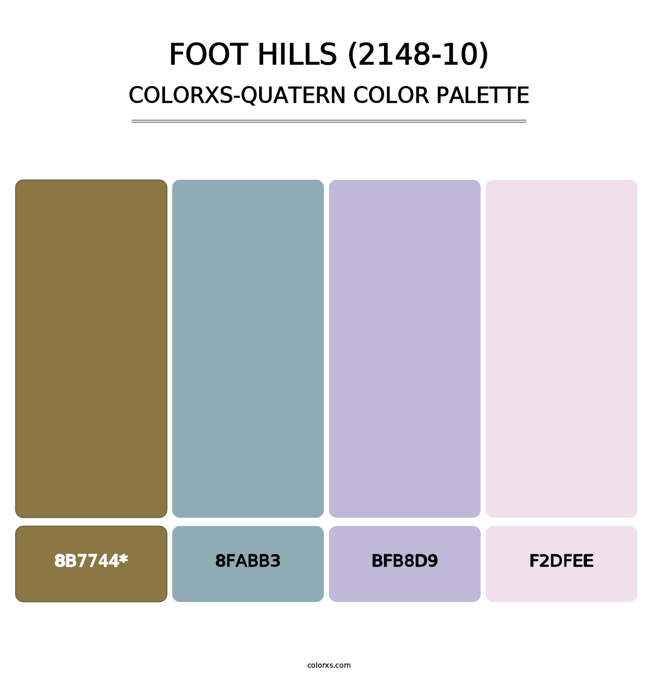 Foot Hills (2148-10) - Colorxs Quad Palette