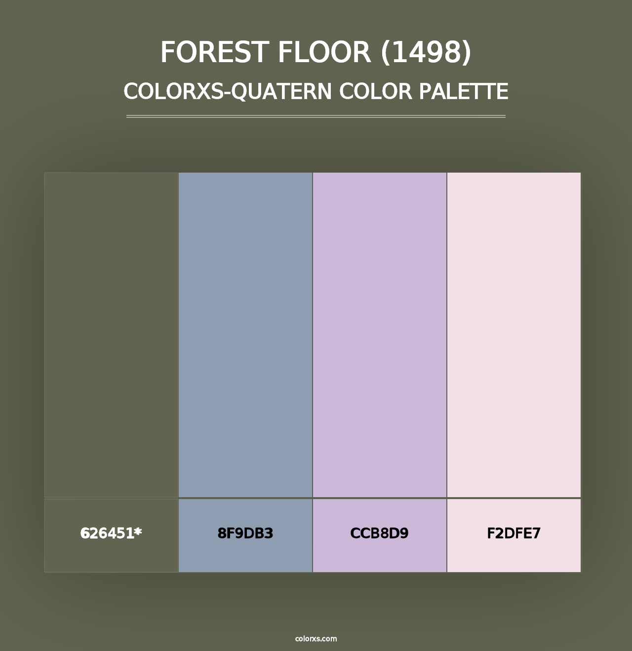 Forest Floor (1498) - Colorxs Quad Palette