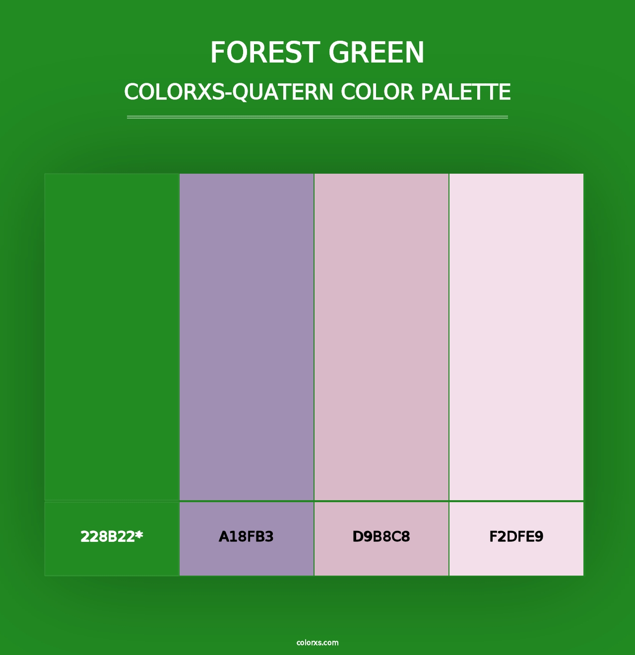 Forest green - Colorxs Quad Palette