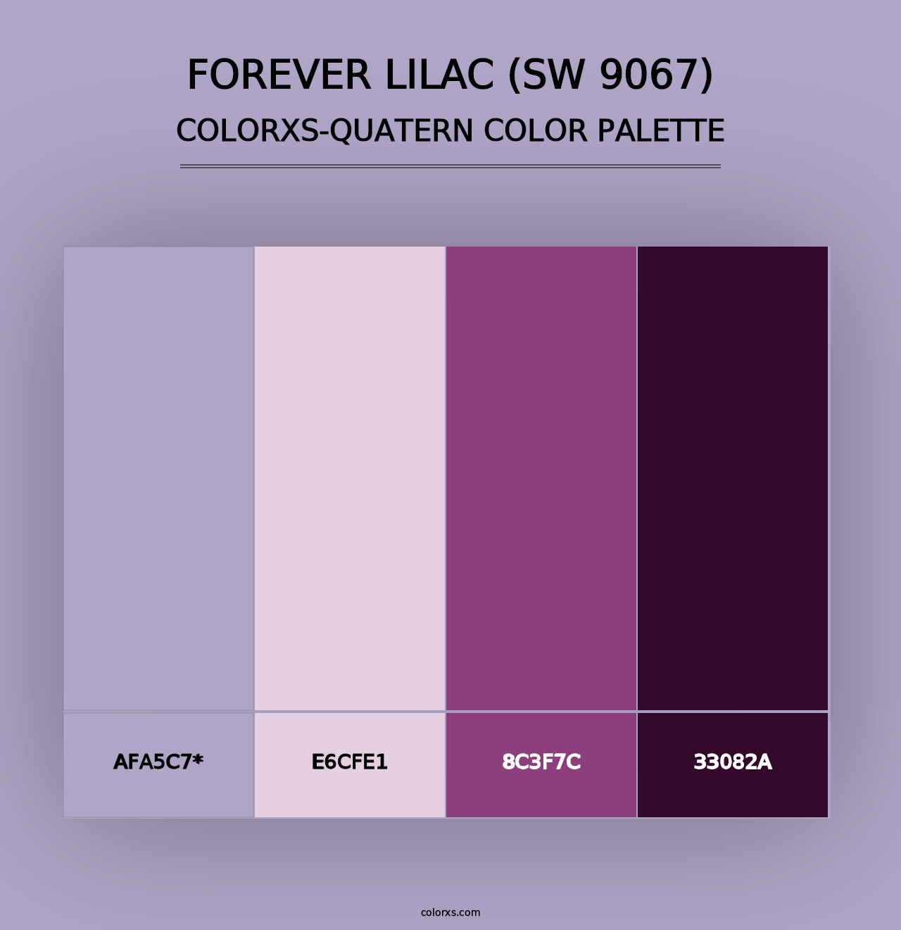 Forever Lilac (SW 9067) - Colorxs Quad Palette