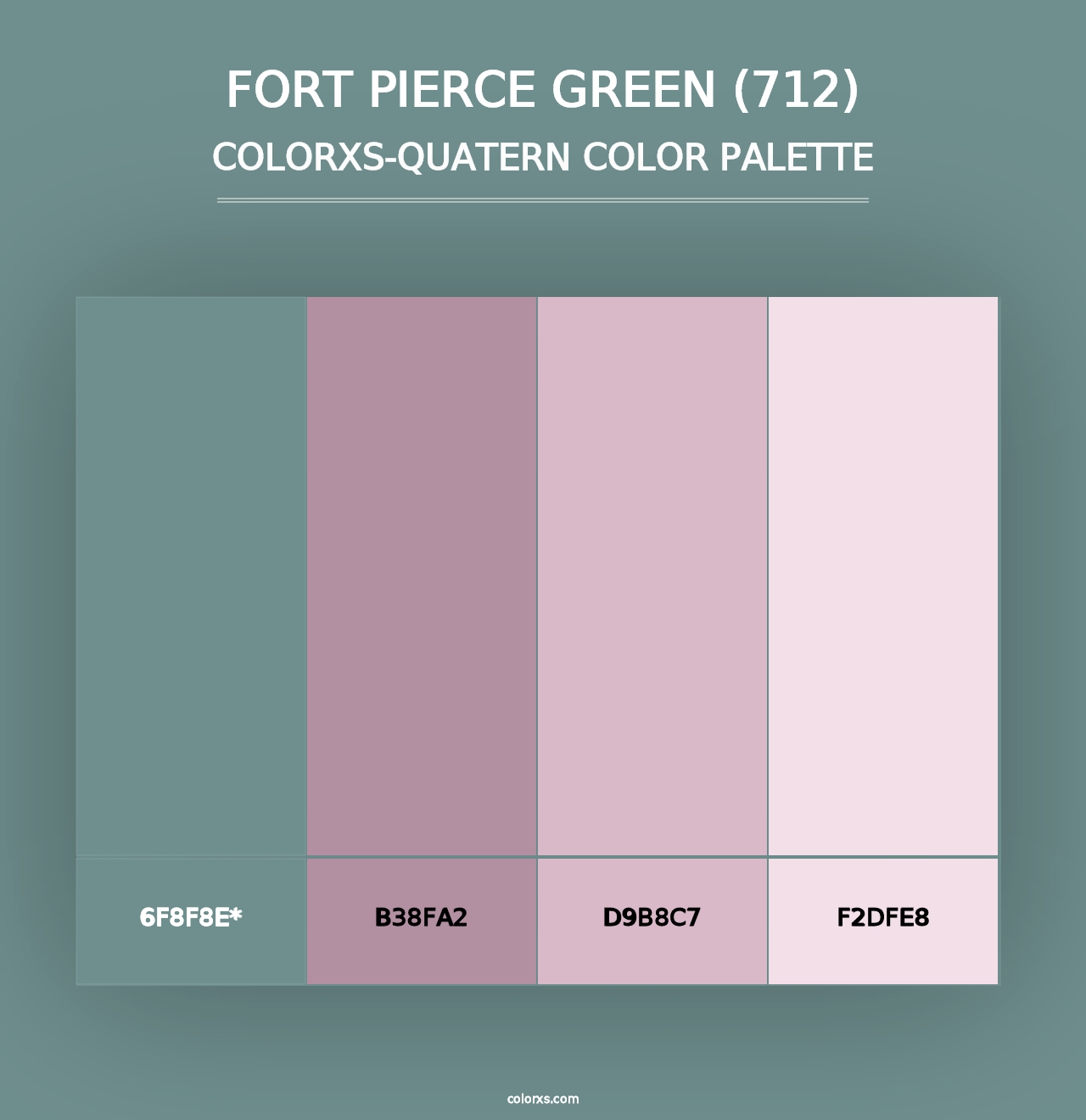 Fort Pierce Green (712) - Colorxs Quad Palette