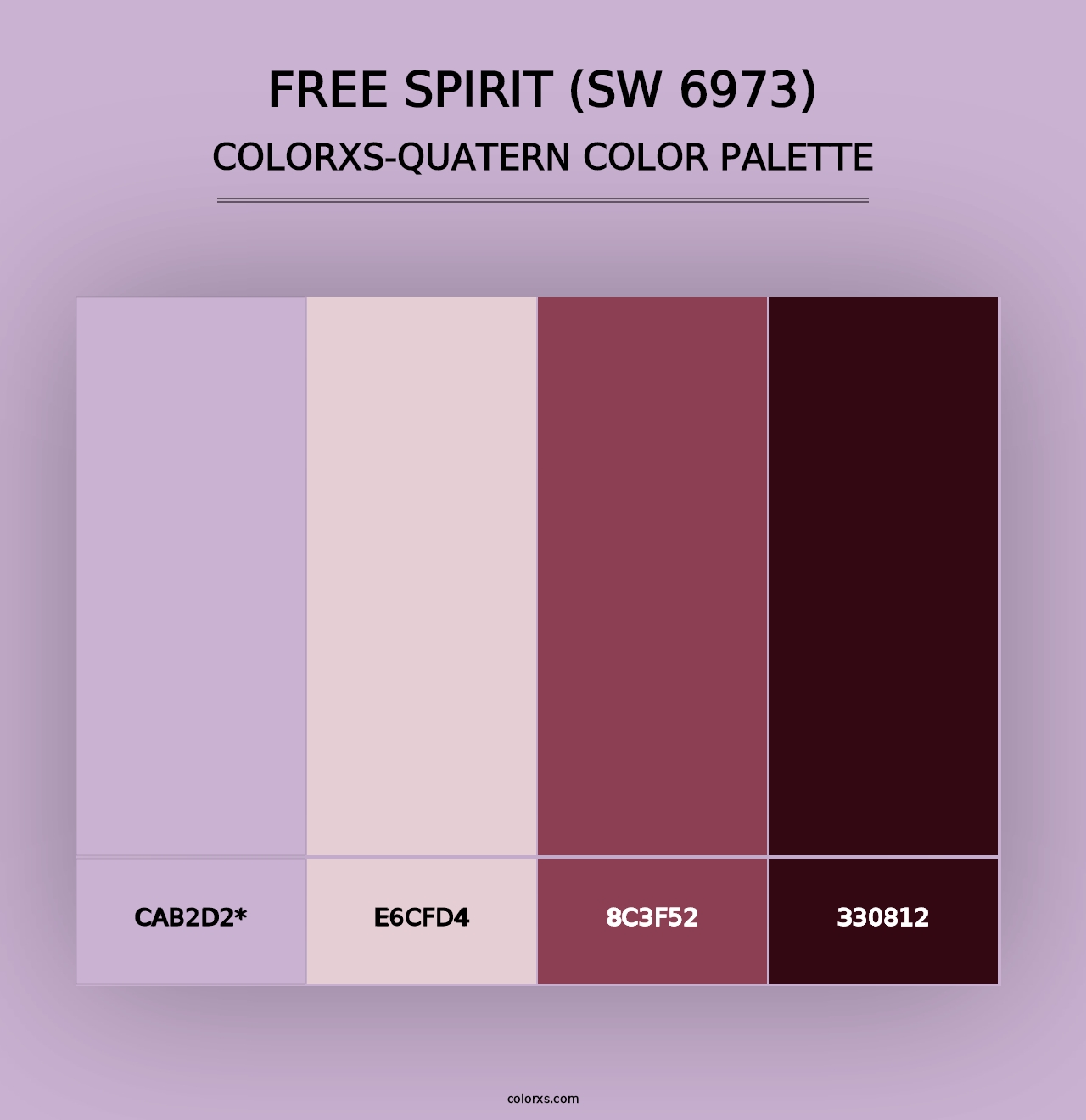 Free Spirit (SW 6973) - Colorxs Quad Palette