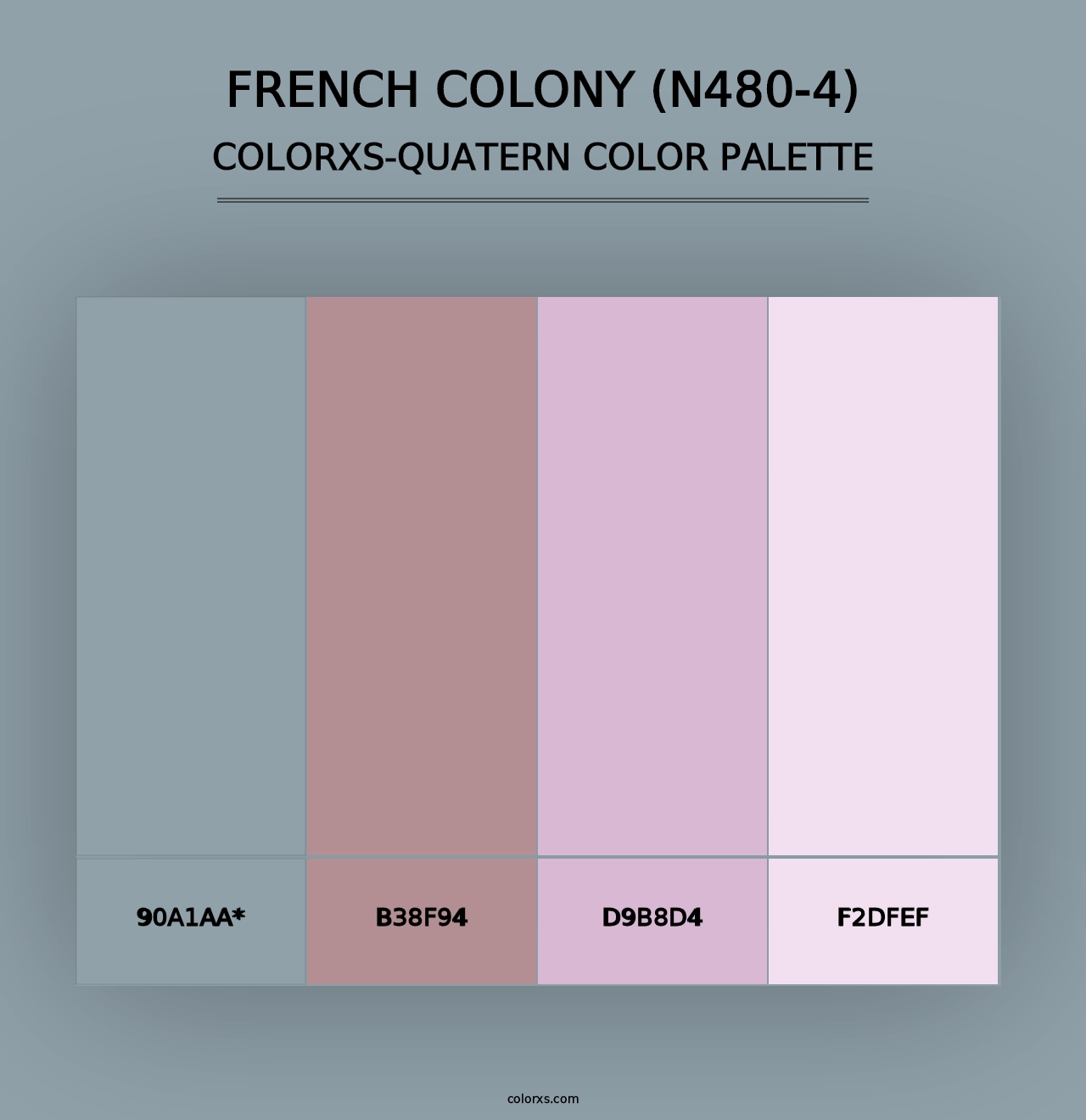 French Colony (N480-4) - Colorxs Quad Palette