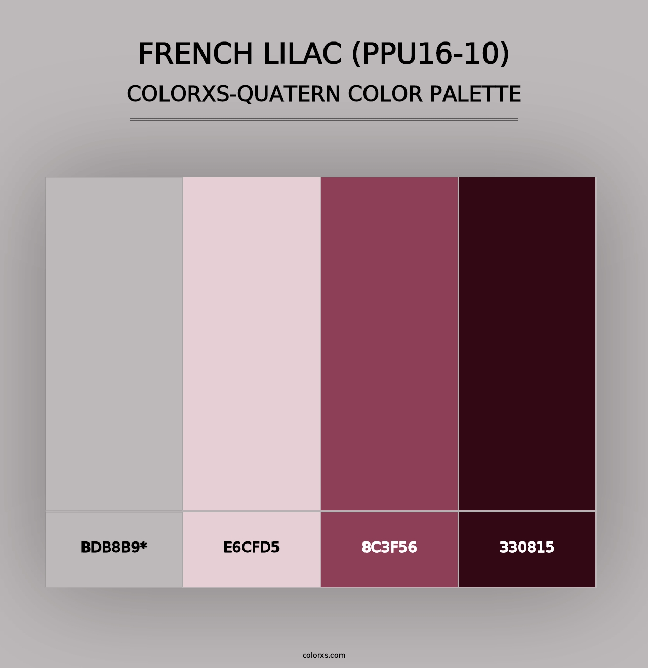 French Lilac (PPU16-10) - Colorxs Quad Palette