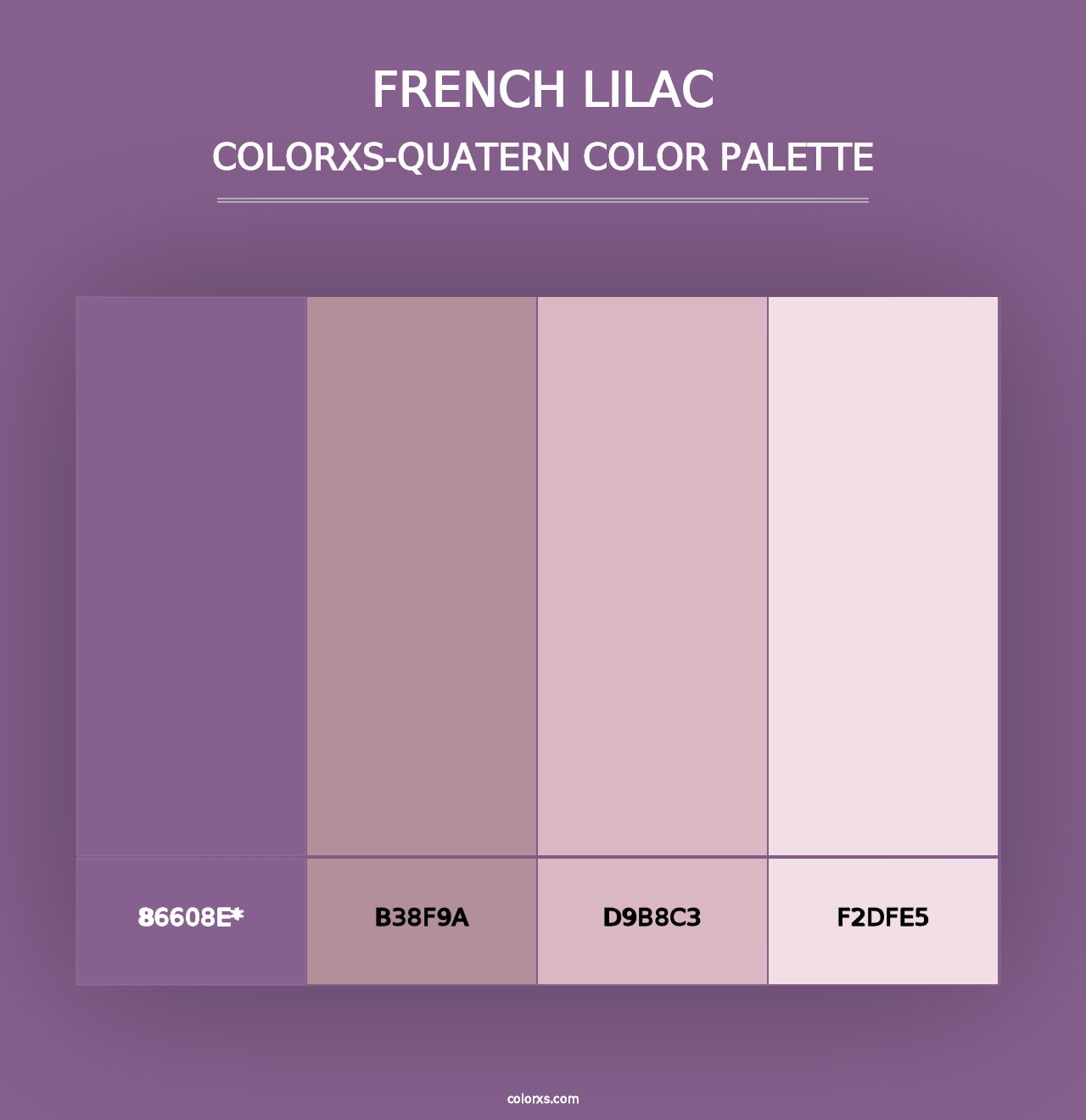 French Lilac - Colorxs Quad Palette