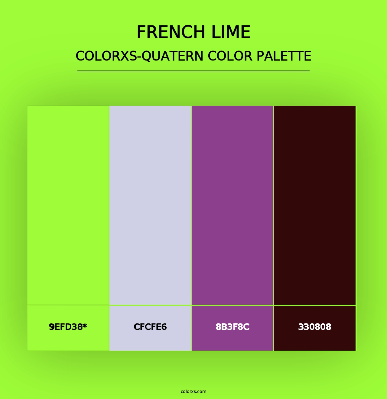 French Lime - Colorxs Quad Palette