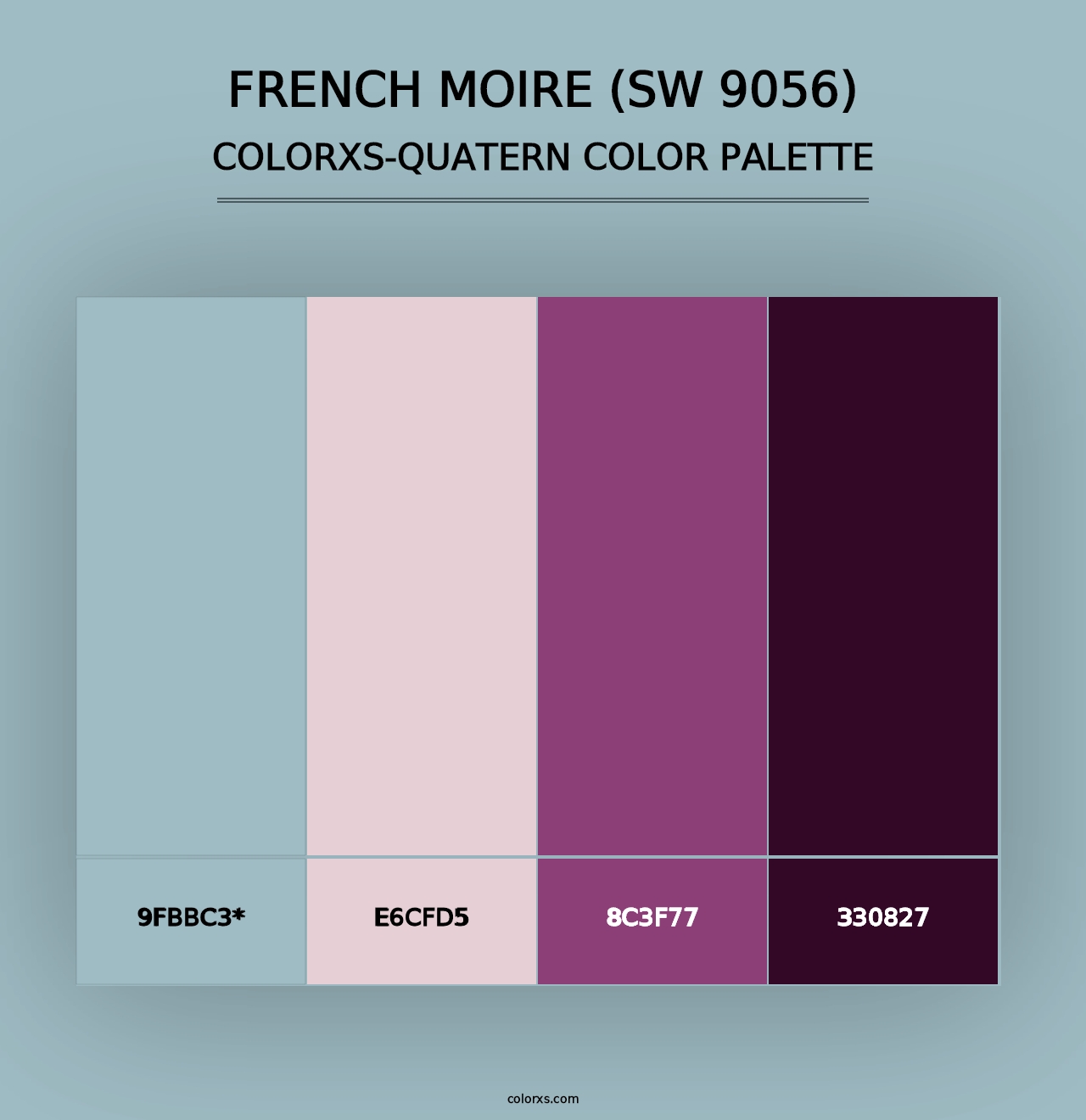 French Moire (SW 9056) - Colorxs Quad Palette