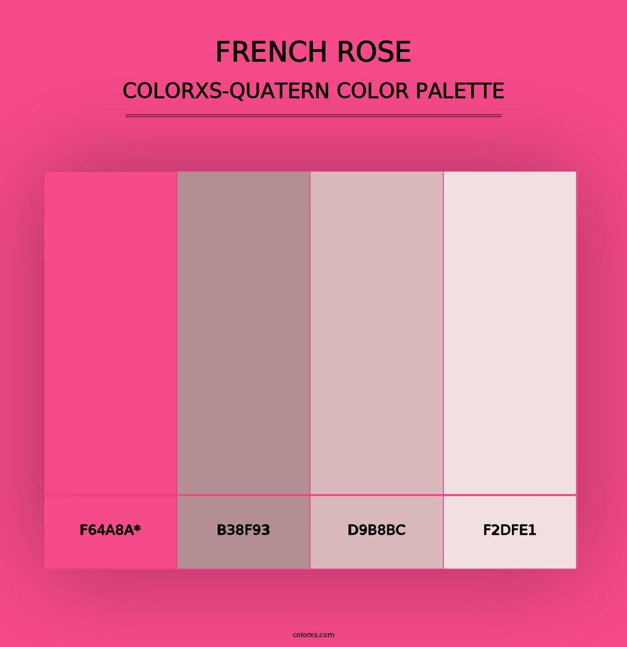 French Rose - Colorxs Quad Palette